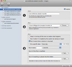 lingon-transfer Lingon Configuration for Automating eReader PDF Transfers