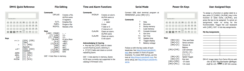 DM41 Quick Reference